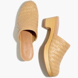Madewell The Jordyn Clog in Woven Leather 5.5